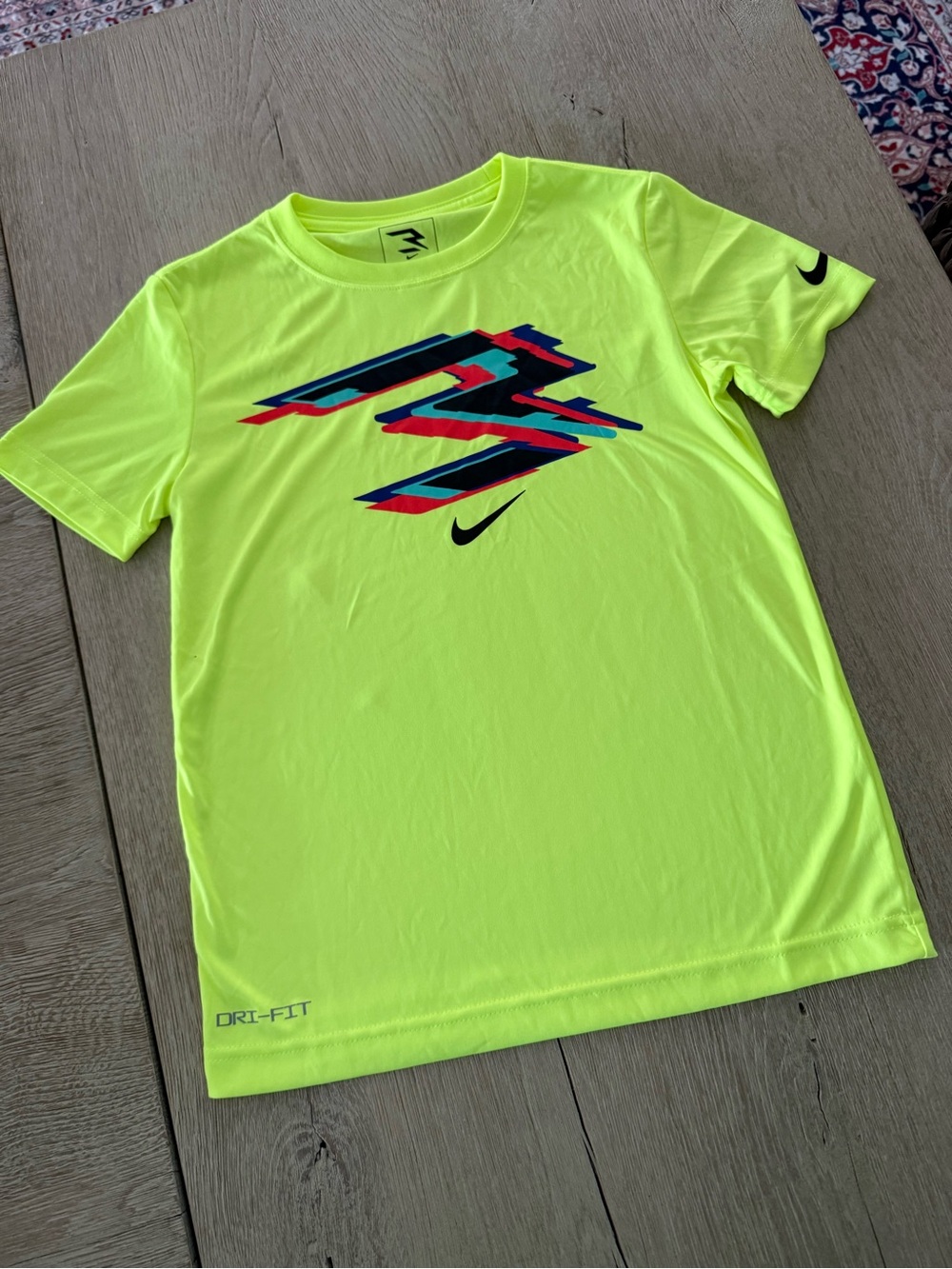 Nike Neon Yellow Short-Sleeve Graphic Performance Tee